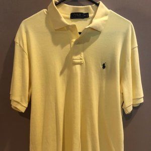 Polo Ralph Lauren Mens' Light Yellow Polo Medium